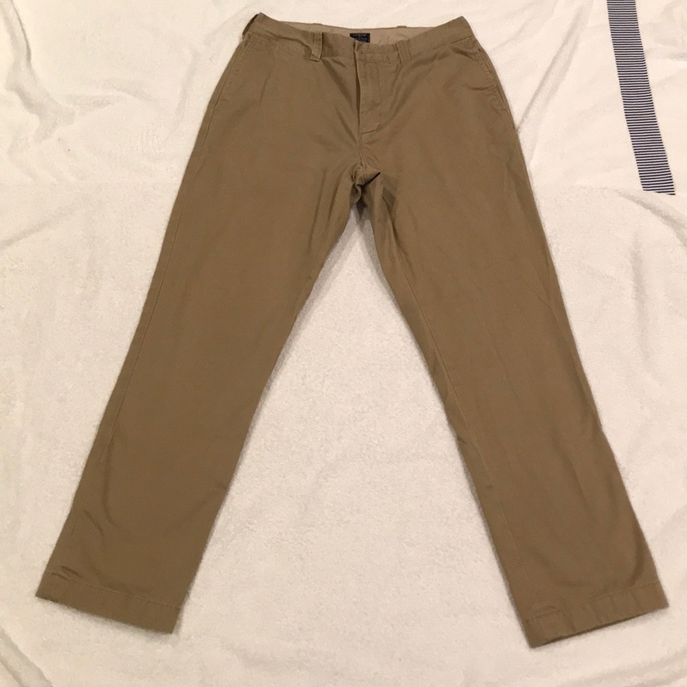 JCrew Sutton Mens Fleece Lined Chinos 34x32